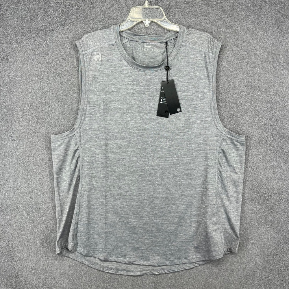 Greyson Tank Top Mens XXL Gray Heather Sport MSP21K53 Athletic Sleeveless Shirt